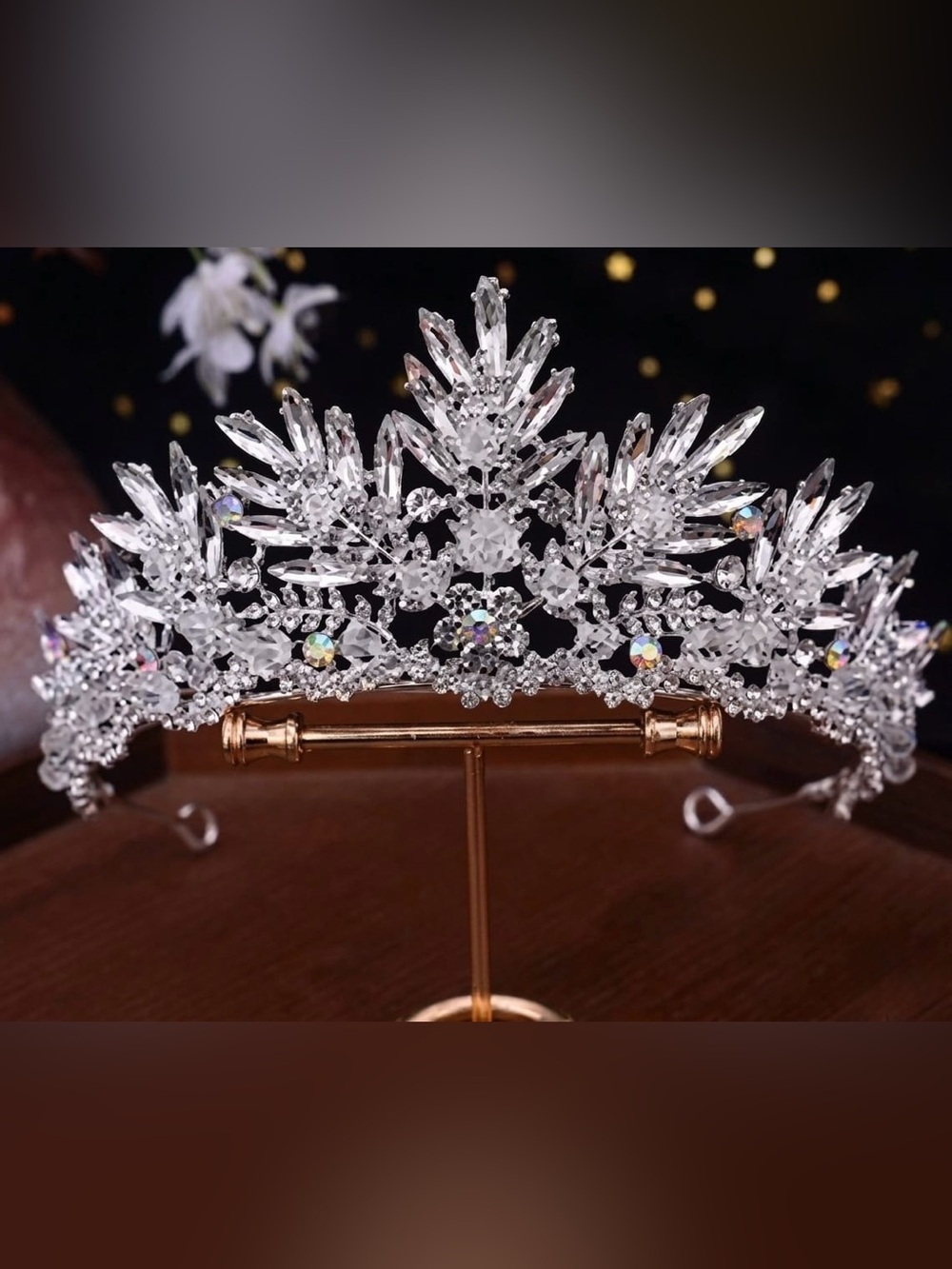 Exquisite Crystal Crown Headpiece